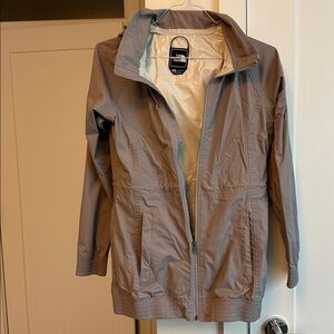 North Face Grey Waterproof Full Zip-Up Jacket